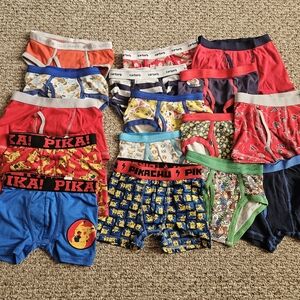 **16 Pairs* Assorted Boys Kids Boxer Briefs - Sizes 4-5, 6-7